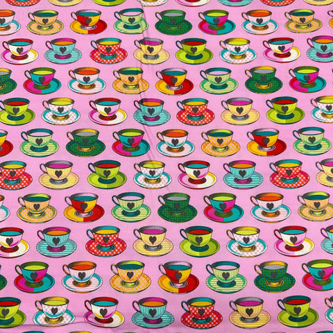 Tula Pink Curiouser and Curiouser Tea Time Wonder Cotton Fabric, Free Spirit