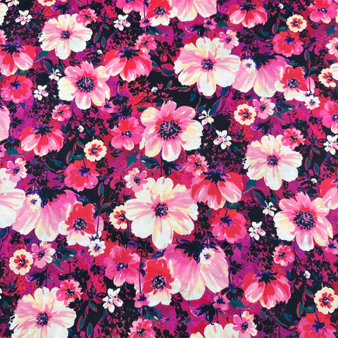 Wild Blue Vanessa Lillrose & Linda Fitch for Robert Kaufman Cotton Fabric WELD 20244-109 Magenta