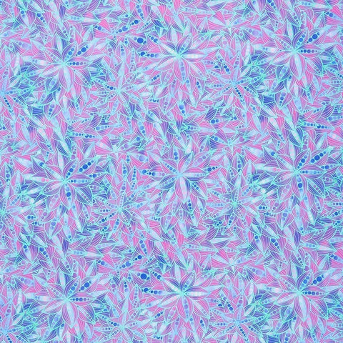 Dazzle Bloom Purple Digital Print Jason Yenter for In the Beginning Cotton Fabric