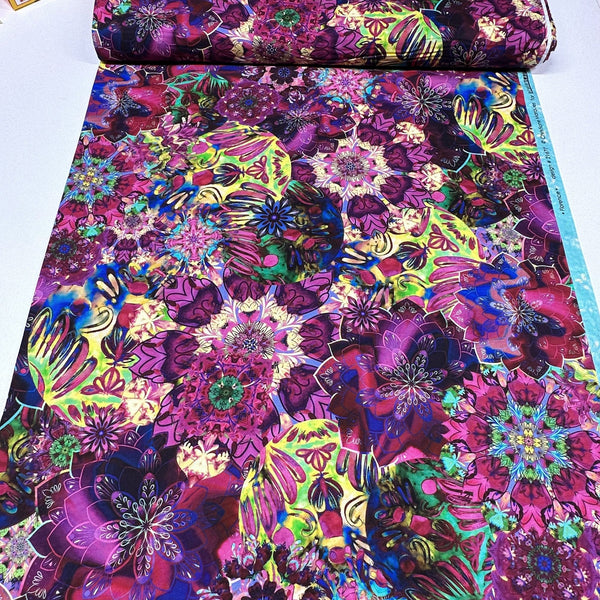 Robert Kaufman Christiane Marques Florence Cotton Fabric AQSD-21677-21 Lilac