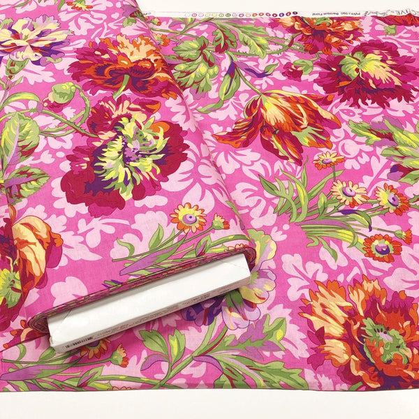 Philip Jacobs Kaffe Fassett Collective for Free Spirit Baroque Floral Red Cotton Fabric