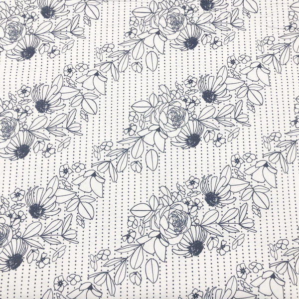 Paintbrush Studio Geo Florals Wild and Wonderful 22409 Cotton Fabric