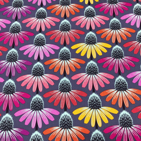 Echinacea Glow in Glow Anna Maria for Free Spirit Cotton Fabric