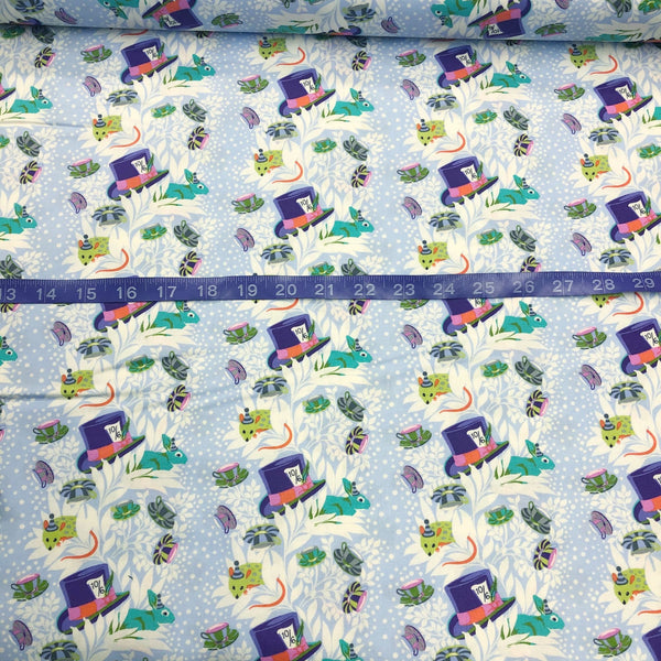 Tula Pink 6 PM Somewhere Mad Hatter Curiouser and Curiouser Cotton Fabric