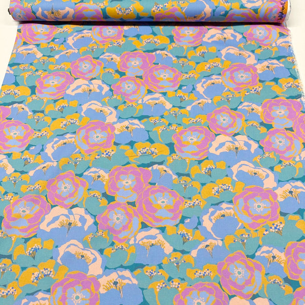 Wishwell Florista Cotton Fabric Vanessa Lillrose Linda Fitch for Robert Kaufman WELD-21512-286 WILD