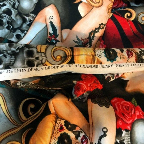 Alexander Henry Las Elegantes Pin Up Cotton Fabric