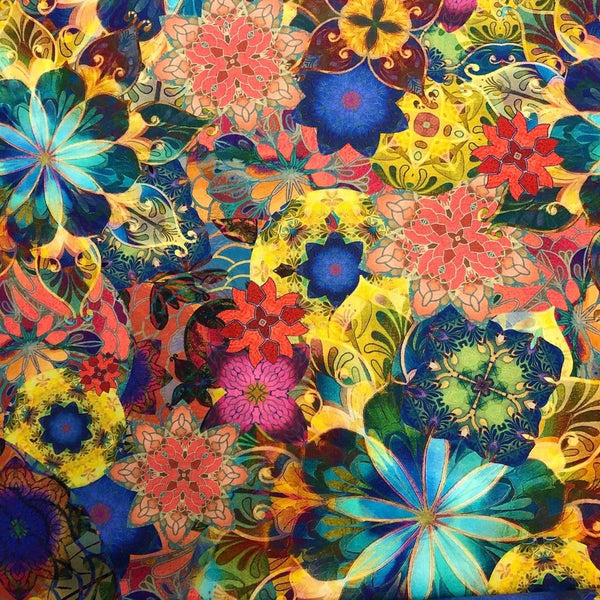 Robert Kaufman Venice Multi Floral Cotton Fabric AQSD-19718-205
